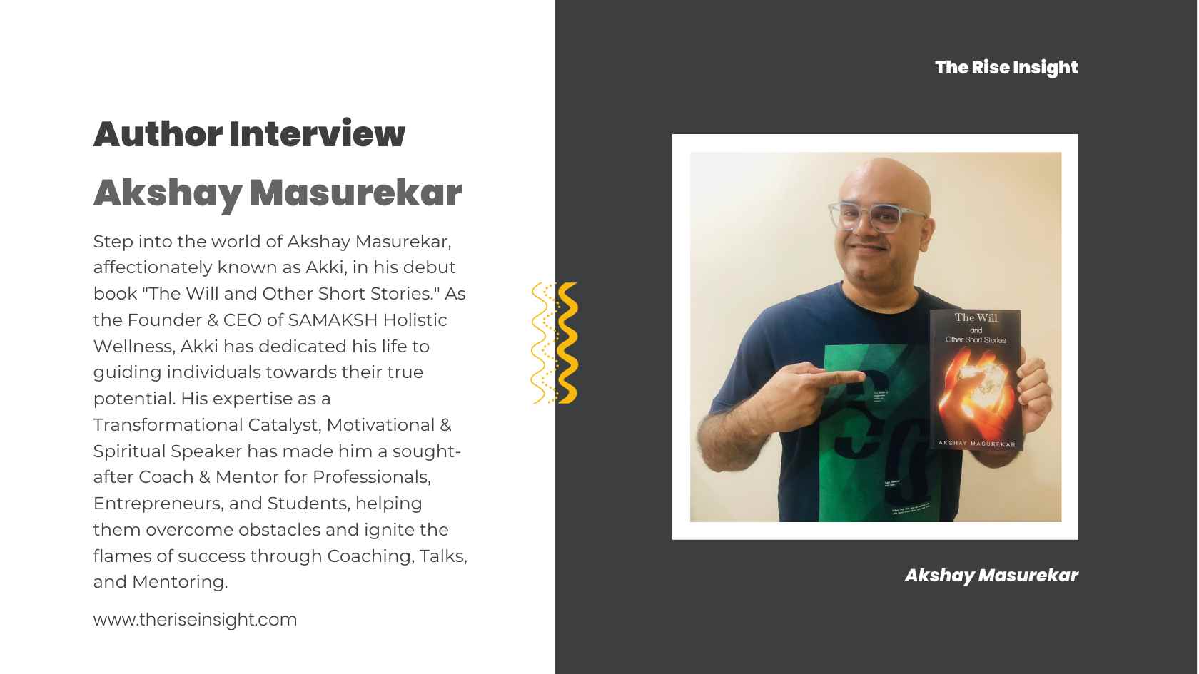 Read more about the article An Interview with author Akshay Masurekar – The Will and Other Short Stories