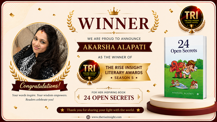 Winner Announcement: 24 Open Secrets by Akarsha Alapati