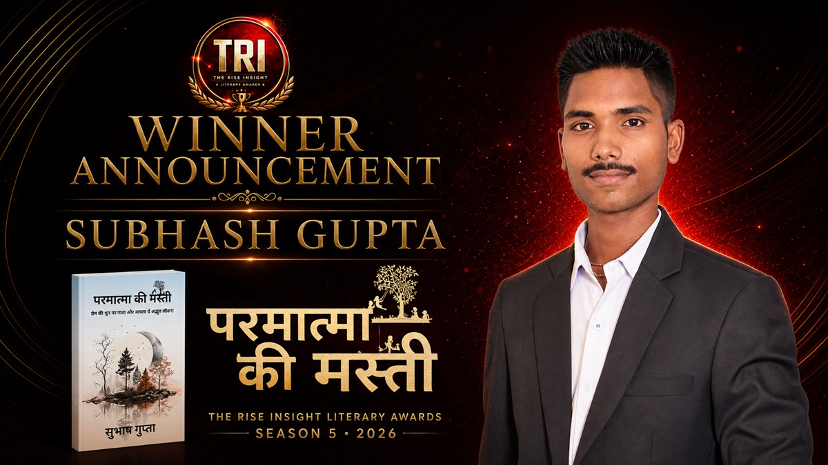 Subhash Gupta Honoured with The Rise Insight Literary Award for Permatma Ki Masti